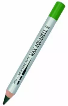 Карандаш восковой акварельный, сочный зеленый
