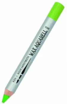 Карандаш восковой акварельный, желтовато-зеленый