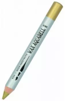 Карандаш восковой акварельный золотой