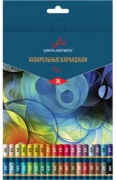 Карандаши акварельные Fine, 36 цветов