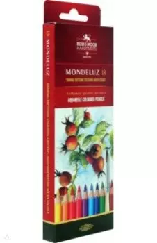 Карандаши акварельные Mondeluz Fruit, 18 цветов