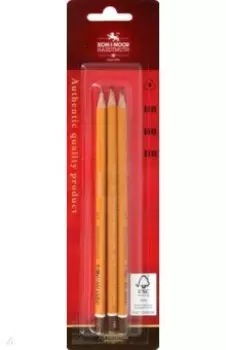 Карандаши чернографитные 1580, HB, 3 штуки