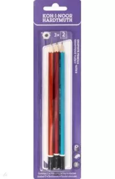 Карандаши чернографитные 1672, HB, 3 штуки