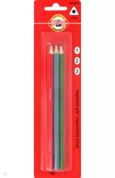 Карандаши чернографитные Triograph 1802, B-H, 3 штуки