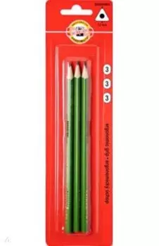 Карандаши чернографитные Triograph, H, 3 штуки