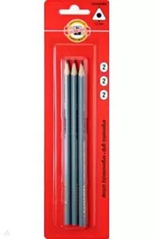 Карандаши чернографитные Triograph, HB, 3 штуки