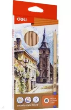 Карандаши цветные, 12 цветов