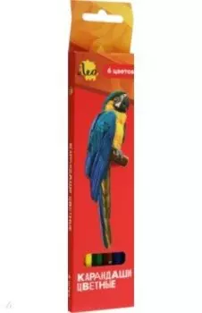 Карандаши цветные, 6 цветов