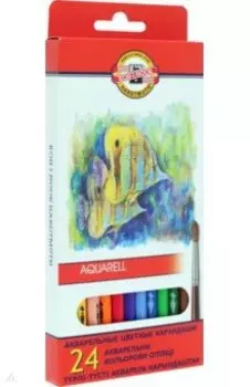 Карандаши цветные акварельные Рыбки, 24 цвета
