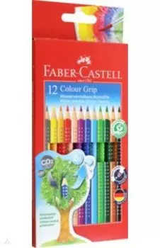 Карандаши цветные Colour Grip, 12 цветов, трехгранные