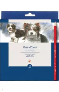 Карандаши цветные Easycolor, 48 цветов