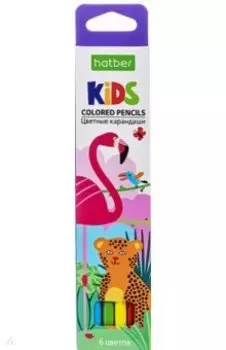 Карандаши цветные Eco Африка, 6 цветов