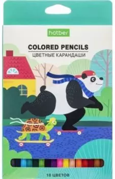 Карандаши цветные Eco. Каникулы, 18 цветов