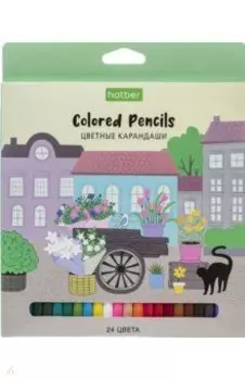 Карандаши цветные Eco. Прогулка, 24 цвета