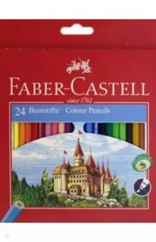 Карандаши цветные ECO Замок, 24 цвета