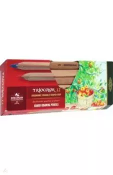 Карандаши цветные художественные Jumbo Triocolor, 12 цветов