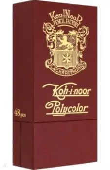 Карандаши цветные художественные Polycolor Retro, 48 цветов, в пенале-премиум