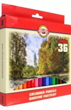 Карандаши цветные Jumbo Omega, 36 цветов