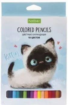 Карандаши цветные Кошарики, 18 цветов