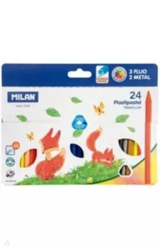 Карандаши цветные Plastipastel, 24 цвета