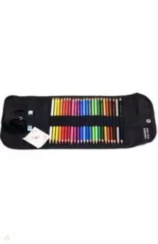 Карандаши цветные Polycolor, 24 цвета, в пенале-рулоне