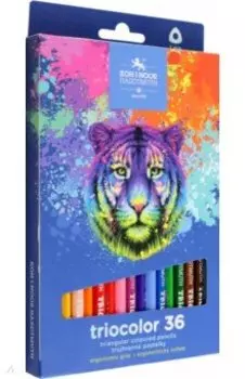Карандаши цветные Triocolor Tiger, 36 цветов