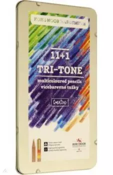 Карандаши многоцветные Tri-Tone, 12 штук