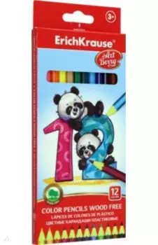 Карандаши шестигранные ArtBerry, 12 цветов