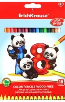 Карандаши шестигранные ArtBerry, 18 цветов