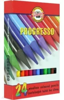 Карандаши укороченные Progresso, 24 цвета