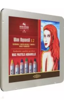 Карандаши восковые акварельные, 12 цветов