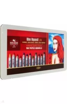 Карандаши восковые акварельные, 24 цвета