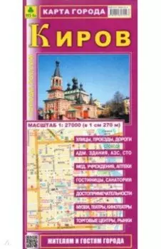 Карта города. Киров