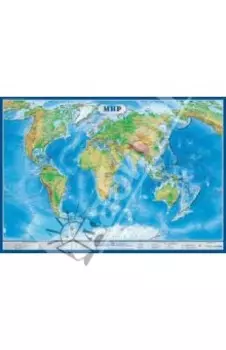 Карта Мир физический