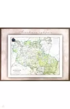 Карта-ретро Псковской губернии на 1898 год