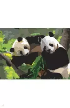 Картина по номерам А3 "ПАНДЫ" (661621)