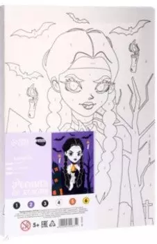 Картина по номерам Девочка с косичками