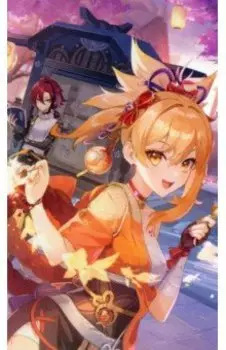 Картина по номерам Геншин. Фейерверк Наганохары