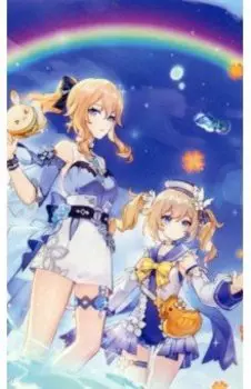 Картина по номерам Геншин. Золотые яблоки