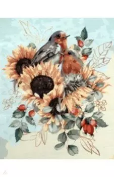 Картина по номерам на холсте Подсолнухи