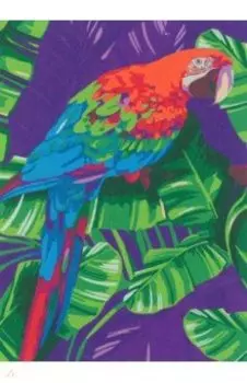 Картина по номерам на холсте с подрамником Попугай