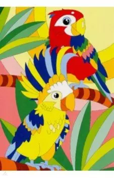 Картина по номерам Попугаи