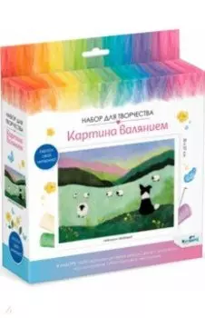 Картина валянием. Мелодии природы