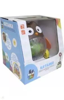 Каталка с ручкой Сова