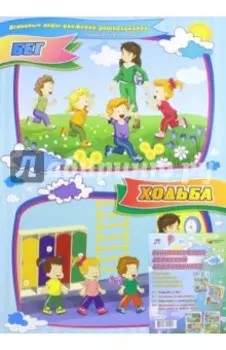 Комплект плакатов. Основные виды движений дошкольников. ФГОС