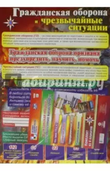 Комплект тематических плакатов. Гражданская оборона и техногенные катастрофы. ФГОС