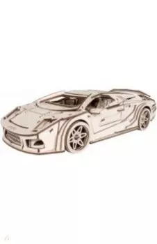 Конструктор 3D деревянный Спорткар Скат
