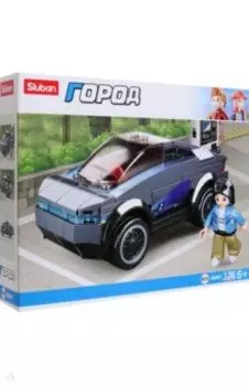 Конструктор Город. Электромобиль, 136 деталей