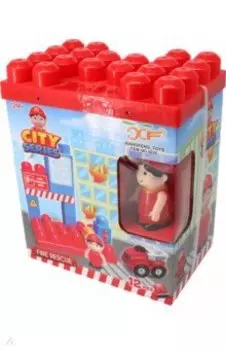 Конструктор крупный City. Пожарный, 12 деталей