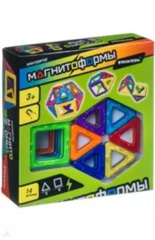 Конструктор магнитный Магнитоформы, 14 деталей